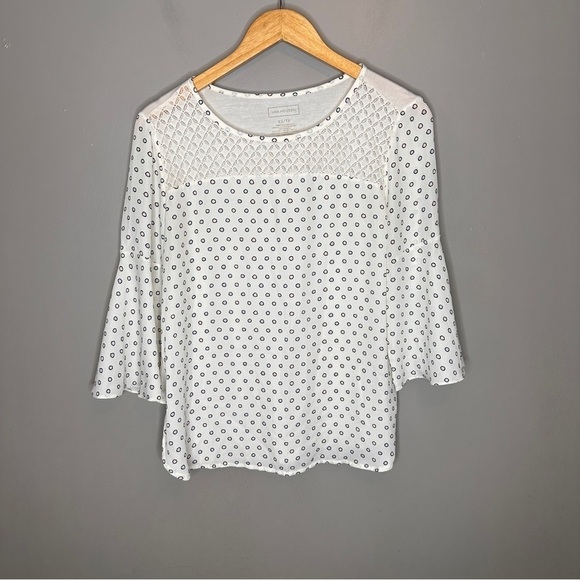 Van Heusen polka dot long sleeve blouse - Picture 1 of 4